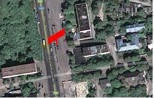 Билборд A в Тернополе, 3х6  вул. Микулинецька - СТО "4 на 4" схема