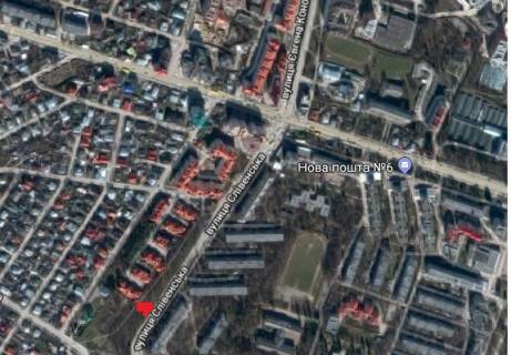 Билборд B в Тернополе, 3х6  вул. Слівенська схема
