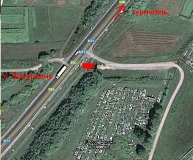 Білборд, Бігборд (Борд)  B у , , 3х6  Бережанська - Підгороднє Б (з міста) схема