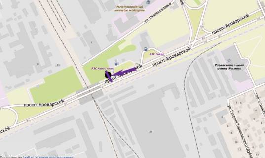 Призма A в Киеве пр. Броварський, 53 - 298967 схема