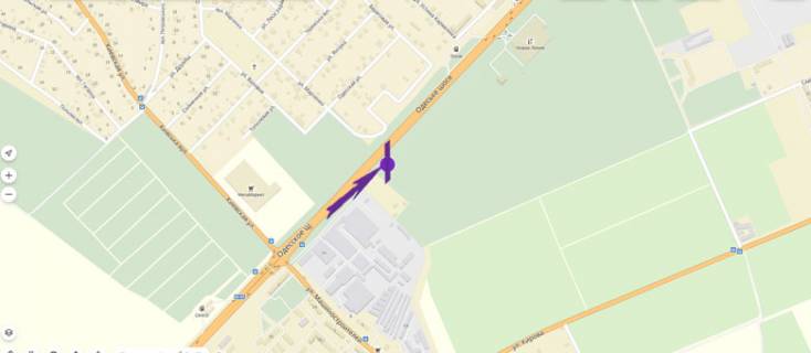 Билборд A в Киеве Одеська траса, 1000 м до Нової Лінії схема