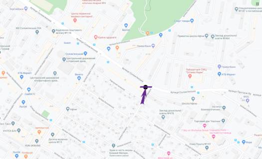 Скроллер B в Киеве вул. Солом’янська, 28 - 299166 схема