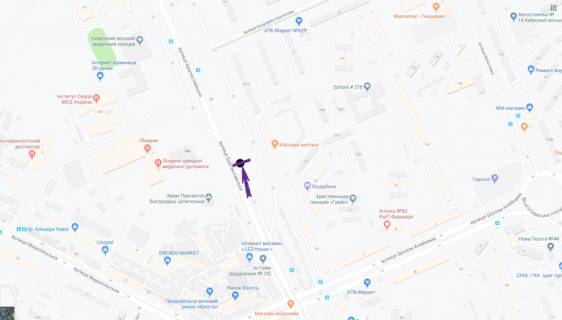 Призматрон, Призма A у Києві вул. Братиславська, 34 - 298933 схема