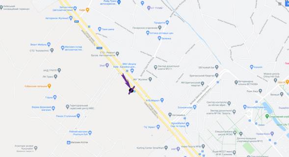 Billboard A in Kyiv Kil'ceva doroga, pered rinkom "Stolicnij" na zupinci scheme