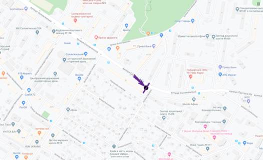 Скроллер A в Киеве вул. Солом’янська, 28 - 299164 схема