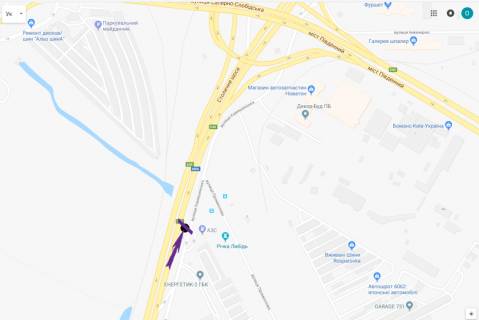 Призма A в Киеве Столичне шосе, 200 м до в’їзду на Південний міст, навпроти АЗС ТНК - 298899 схема