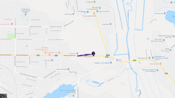 Билборд B в Киеве Гостомельське шосе, 24500, вул. Шевченка схема