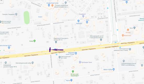 Prismatron, Prism A in Kyiv prosp. Peremogi, 130/1, avtosalon "Infiniti" - 299098 scheme