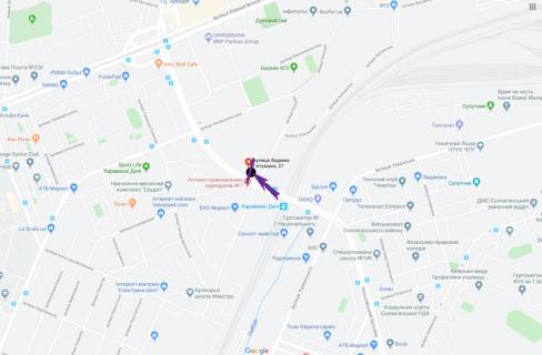 Скроллер A в Киеве вул. Гетьмана Вадима, 27 - 299159 схема