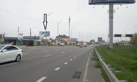 Билборд B в Киеве, 6x3  Кольцевая дорога, перед АЗС Extra направление на просп. Берестейський (Перемоги) фото 1