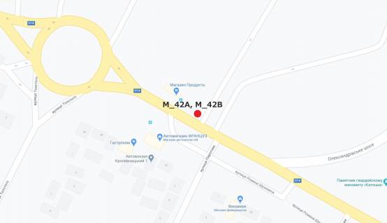 Billboard B in Kropyvnytskyi (Kirovograd), 3x6  st. Smidta( vozle avtovokzala) NEW!!! scheme