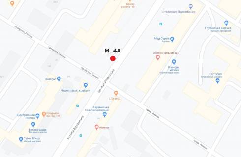 Билборд A в Кропивницкий (Кировоград), 3x6  вул. Вокзальна - супермаркет "АТБ" ( Ковалівка) схема