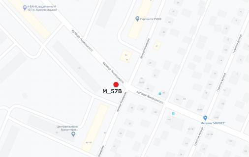 Білборд, Бігборд (Борд)  B у Кропивницький (Кіровоград) вул. Яновського-Любомира Гузара вул. (Комарова) (навпроти маг."Літиція") схема