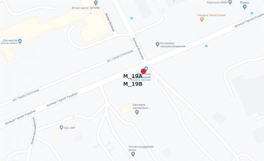 Билборд B в Кропивницкий (Кировоград), 3x6  Героїв-рятувальників вул. (Волкова)-ул.Героев Украины (напротив оптового овощного рынка) схема