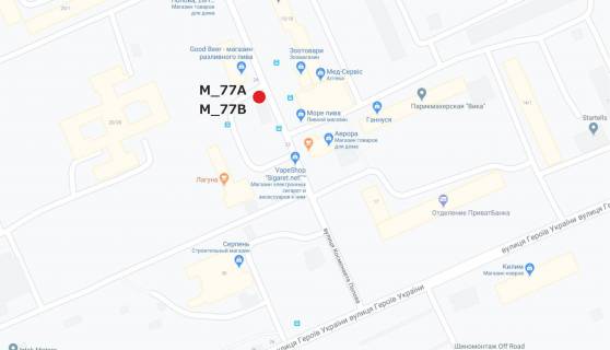 Билборд B в Кропивницкий (Кировоград), 3x6  Незалежності вул. (Космонавта Попова) схема