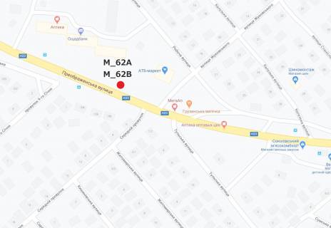 Билборд B в Кропивницкий (Кировоград), 3x6  ул. Преображенская (напротив АТБ) схема