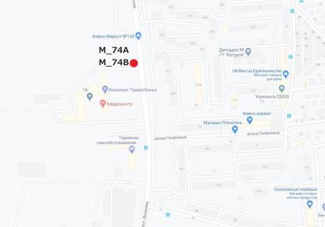 Білборд, Бігборд (Борд)  A у Кропивницький (Кіровоград), 3x6  вул. Героїв-рятувальників (Волкова) - (Кардіодиспансер) схема