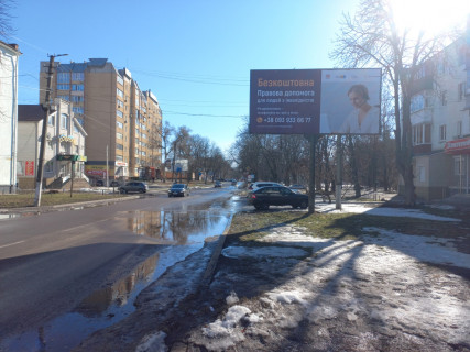 Билборд A в Кропивницкий (Кировоград), 3x6  Бобринецький шлях вул.(40-річчя Перемоги)  навпроти буд. 174 в’їзд зі сторони м. Миколаїв фото 1