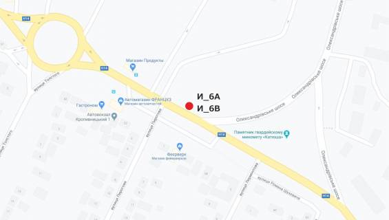 Билборд B в Кропивницкий (Кировоград), 3x6  ул. Шмидта (автовокзал, аэропорт) схема