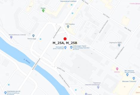 Билборд A в Кропивницкий (Кировоград) вул. Гоголя - вул. В.Чмиленка схема