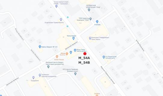 Билборд B в Кропивницкий (Кировоград), 3x6  ул. Верхнепермская схема