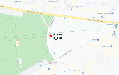 Билборд B в Кропивницкий (Кировоград), 3x6  ул. Яновского(Крытый рынок) схема