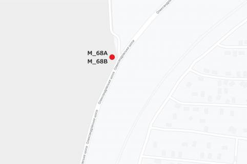 Билборд B в Кропивницкий (Кировоград) вул. Олександрійське шосе виїзд із міста зі сторони м. Дніпро схема