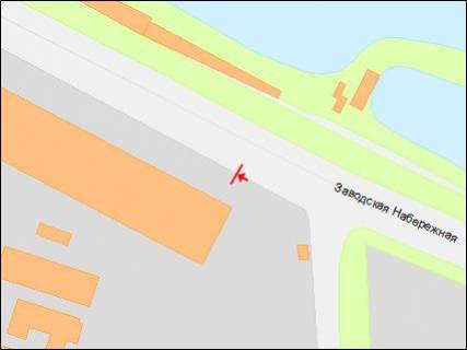 Билборд B в Днепр (Днепропетровск), 3х6  Заводська Набережна вул., біля завода ім. Петровського, з центру схема