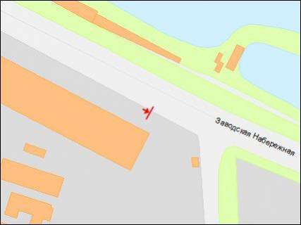 Билборд A в Днепр (Днепропетровск), 3х6  Заводська Набережна вул., біля завода ім. Петровського, в центр схема