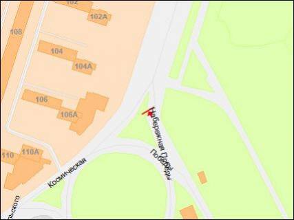 Бэклайт A в Днепр (Днепропетровск), 4х8  Набережна Перемоги вул., 106а - Перемоги пл. схема