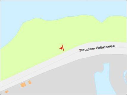 Билборд B в Днепр (Днепропетровск), 3х6  Заводська Набережна вул., біля Шлаковідвала, в центр схема