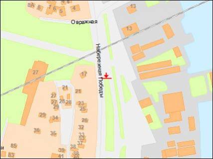 Бэклайт A в Днепр (Днепропетровск), 4х8  Набережна Перемоги вул. - Овражна вул., Інститут фізкультури, з центру схема