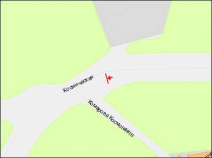 Билборд B в Днепр (Днепропетровск), 3х6  Космічна вул. - Михайла Комарова (Крошки) вул., з центру схема