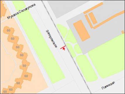 Билборд A в Днепр (Днепропетровск), 3х6  Запорізьке шосе, 37 - Панікахи вул., в центр схема