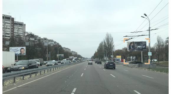 Билборд A в Днепр (Днепропетровск), 3х6  Запорізьке шосе, 37 - Панікахи вул., в центр фото 1