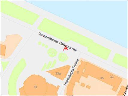 Призма B в Днепр (Днепропетровск), 3х6  Січеславська Набережна (Набережна Леніна) вул., 33а - Нірінберга (колишня Баумана) вул., Цирк, в центр - 218248 схема