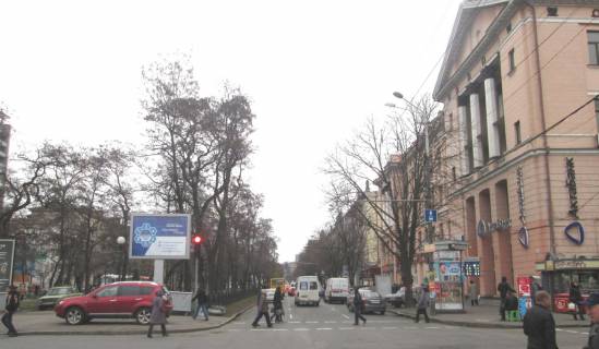 Скроллер A в Днепр (Днепропетровск), 3,14х2,32  Дмитра Яворницького (Карла Маркса)  пр. - Воскресенська (Леніна) вул. - 218405 фото 1