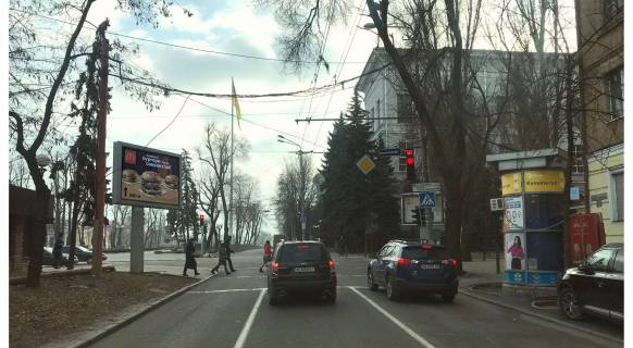 Скроллер A в Днепр (Днепропетровск), 3,14х2,32  Дмитра Яворницького (Карла Маркса) пр. - Гончара вул., в сторону Науки (Гагаріна) пр. - 218323 фото 1