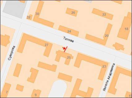 Призма A в Днепр (Днепропетровск), 3х6  Незалежності (Титова) вул., 25, к Олександра Поля (Кірова) пр. - 8416 схема