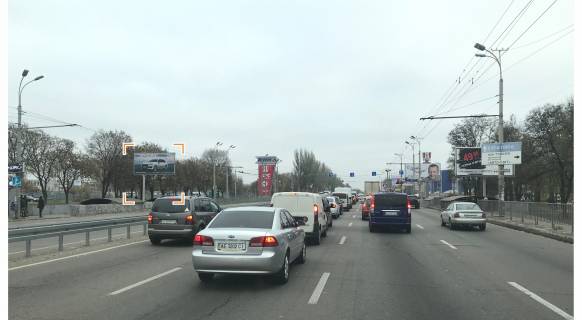 Билборд B в Днепр (Днепропетровск), 3х6  Запорізьке шосе, 37 - Панікахи вул., з центру фото 1