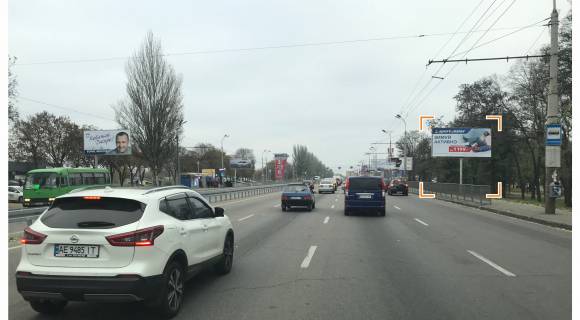 Билборд A в Днепр (Днепропетровск), 3х6  Запорізьке шосе, 60 - Панікахи вул., з центру фото 2