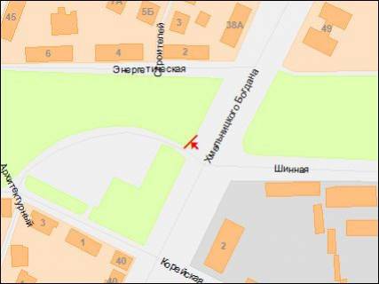 Билборд A в Днепр (Днепропетровск), 3х6  Богдана Хмельницького (Героїв Сталінграда) пр. - Энергетична вул. схема