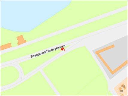 Билборд Р/П в Днепр (Днепропетровск), 3х6  Заводська Набережна вул., 53, Льодова арена, біля Новокодацького парка, в центр схема
