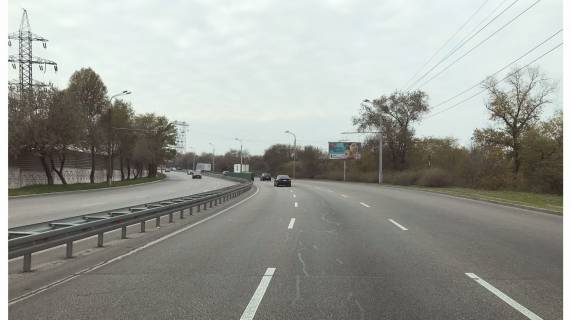Билборд A в Днепр (Днепропетровск), 3х6  Заводська Набережна вул., біля Шлаковідвала, з центру фото 1