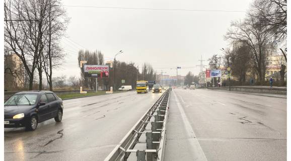 Билборд B в Днепр (Днепропетровск), 3х6  Запорізьке шосе, 9 - Високовольтна вул., з центру фото 1