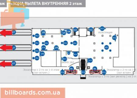 Нестандарт  в Борисполе, 2х3 м  Баннера внутри гейтов (внутренние ресы) (пакет из 6 ед.) схема