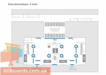 Нестандарт  в Борисполе, 47,44х4,24 м  Центральное окно над контролем безопасности  в зале регистрации межд.рейсы схема