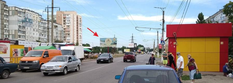 Билборд B в Кропивницкий (Кировоград), 3х6  вул. Незалежності (Попова), супермаркет АТБ, аптека фото 1
