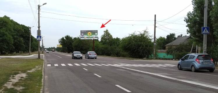 Билборд A в Кропивницкий (Кировоград), 3х6  вул Холодноярська, в'їзд з Київа, "Файно-Маркет" фото 1