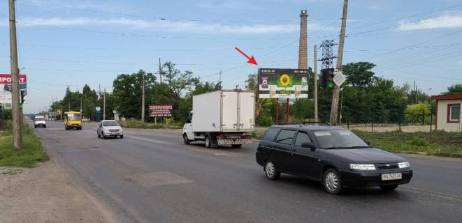 Билборд A в Кропивницкий (Кировоград), 3х6  ул. Выставочная (Мурманская) - выезд на г.Винницу фото 1